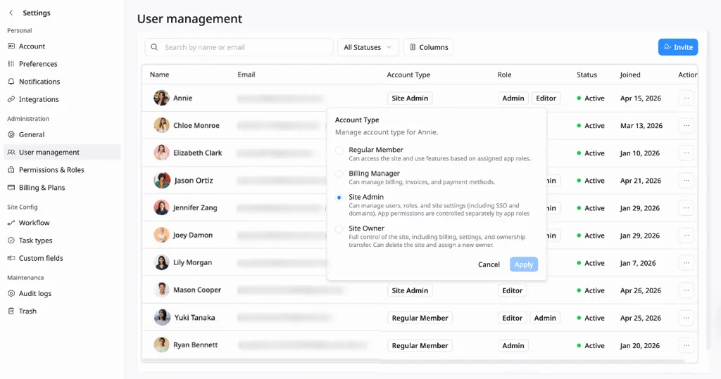 change a user’s Account Type change a user’s Account Type