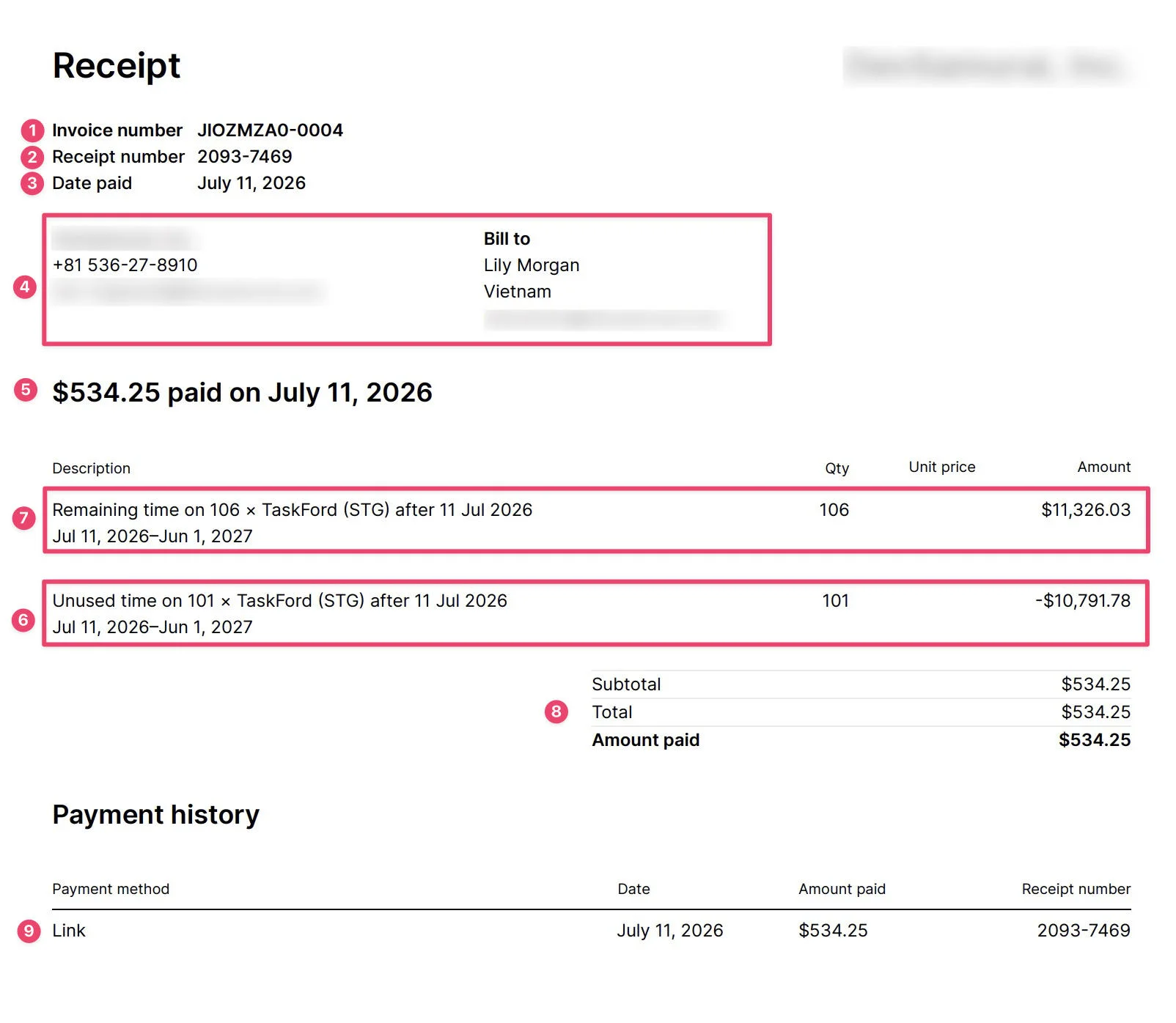 Understand receipt documents Understand receipt documents