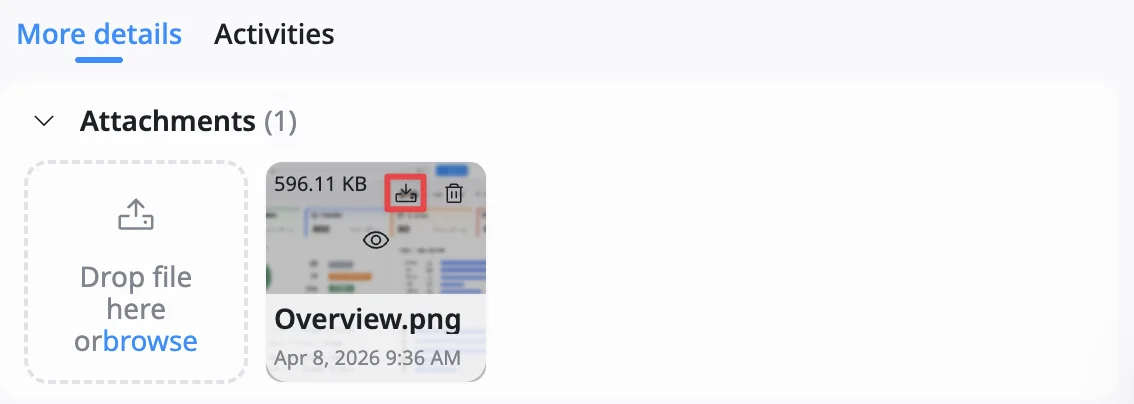 Download an attachment Download an attachment