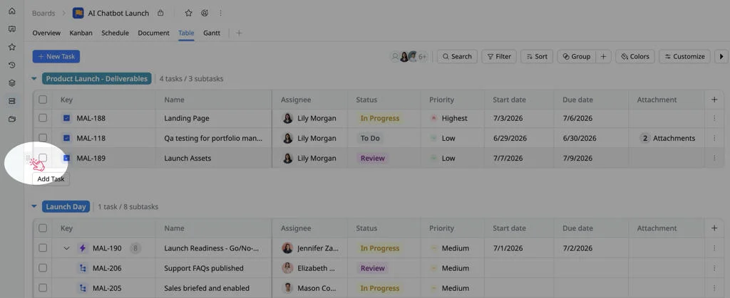 Move tasks between groups 01 Move tasks between groups 01