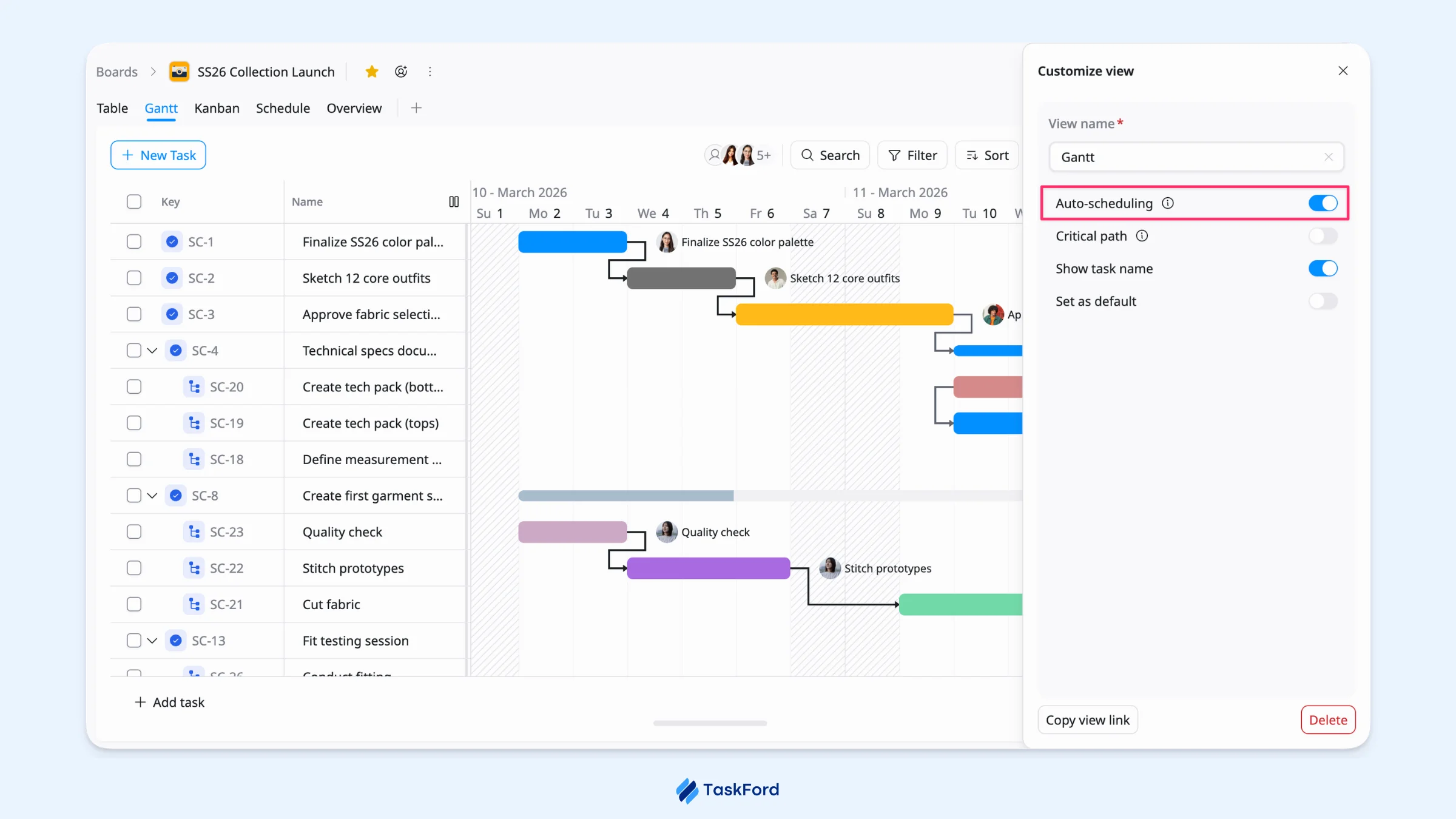auto-scheduling auto-scheduling