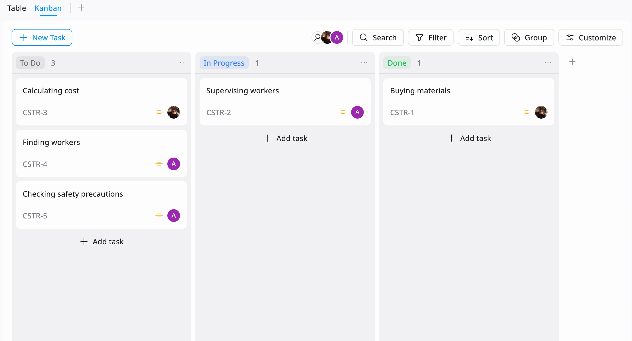 TaskFord Kanban