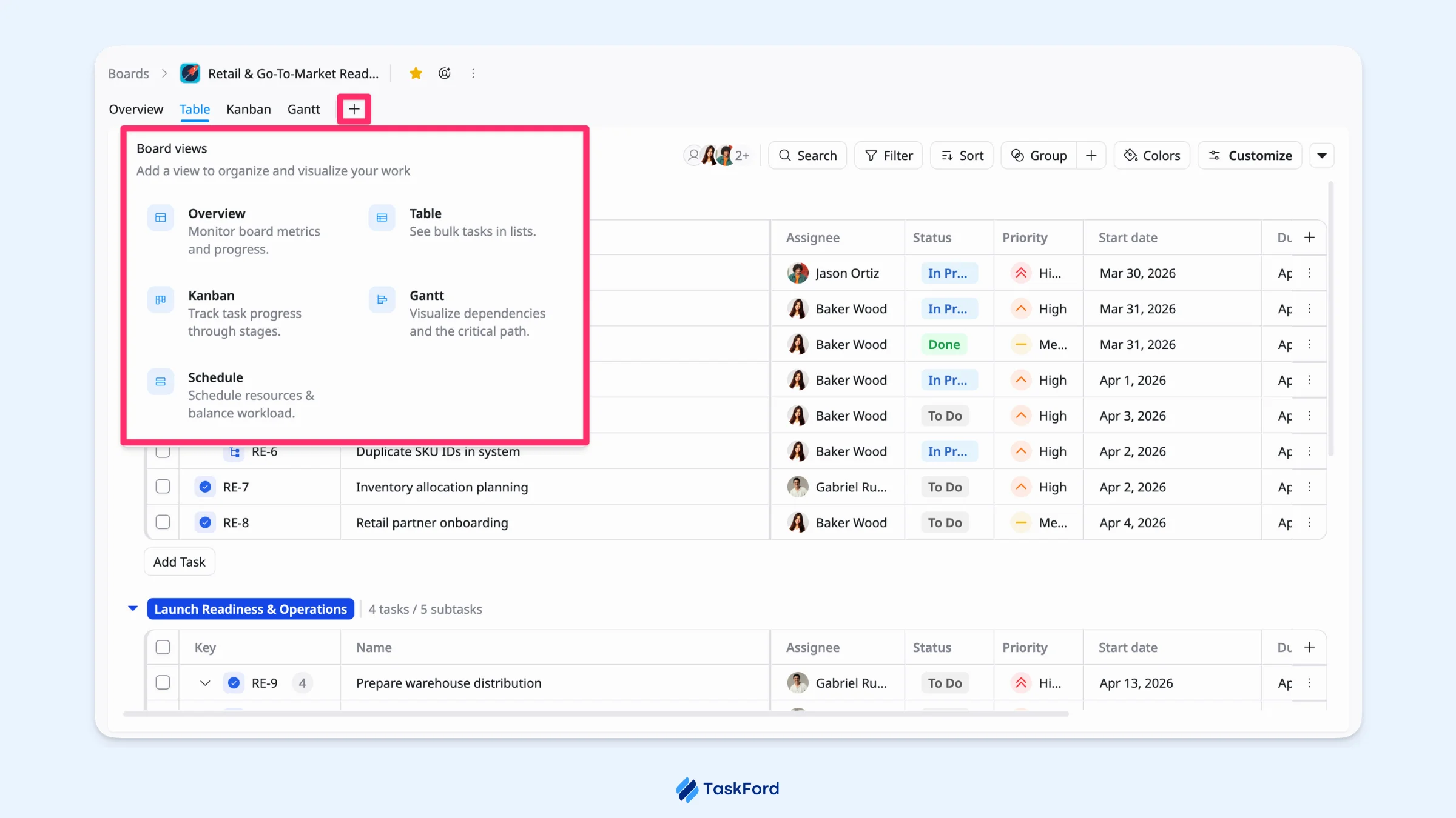 Create a shared board view Create a shared board view