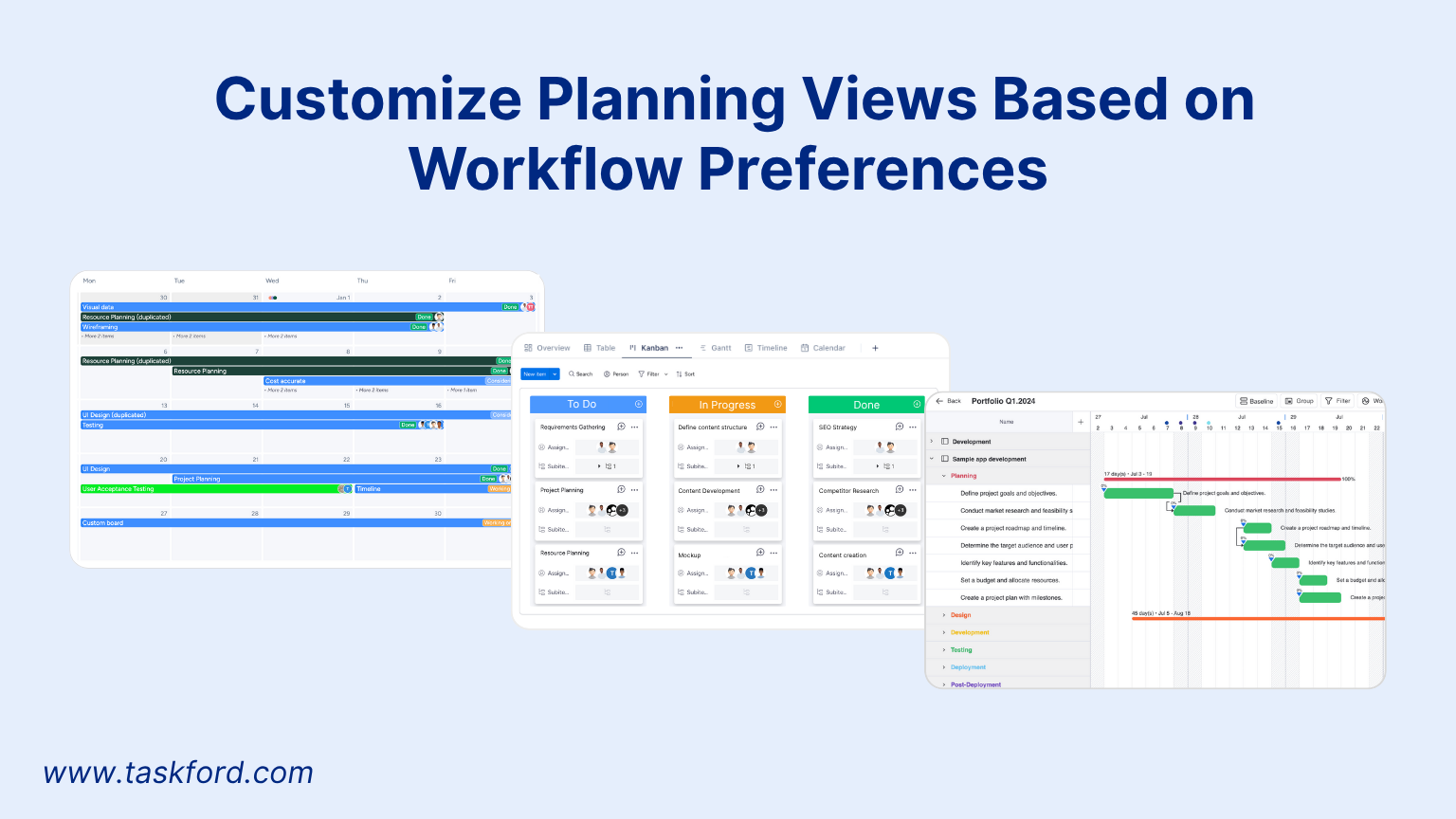 Customize Resource Planning Views Based on Workflow Preferences