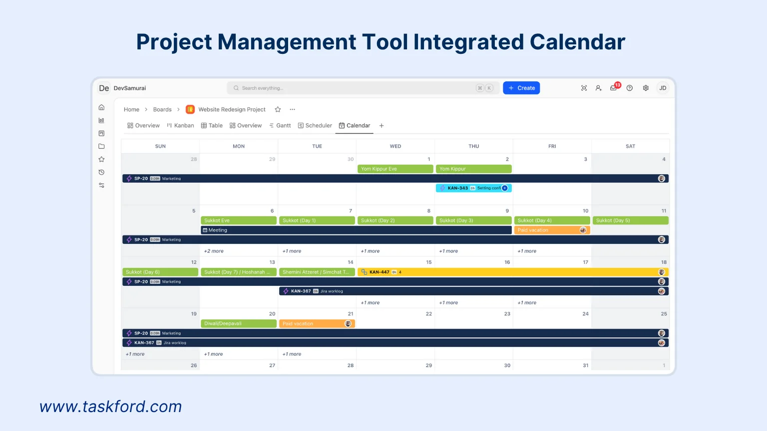 Project Management Tool Integrated Calendar Project Management Tool Integrated Calendar