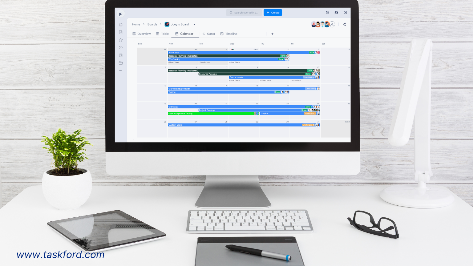 Schedule Management Software - TaskFord