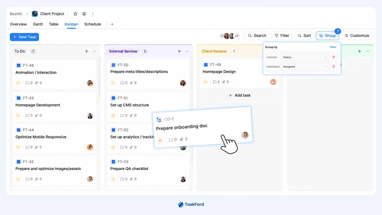 Step 2. Move the Work Into Internal Review