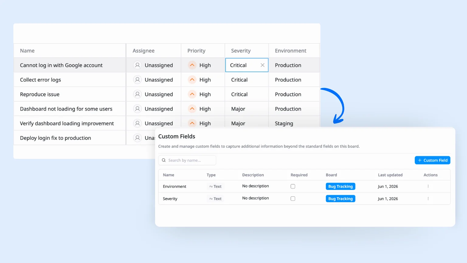 Set Custom Fields during triage