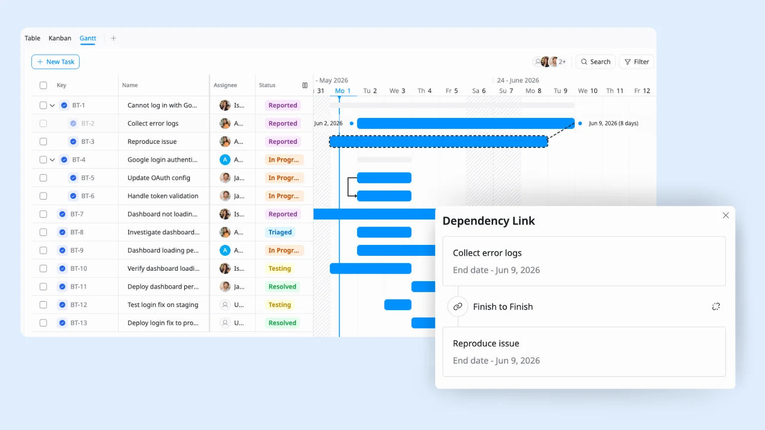 Link bugs to related work