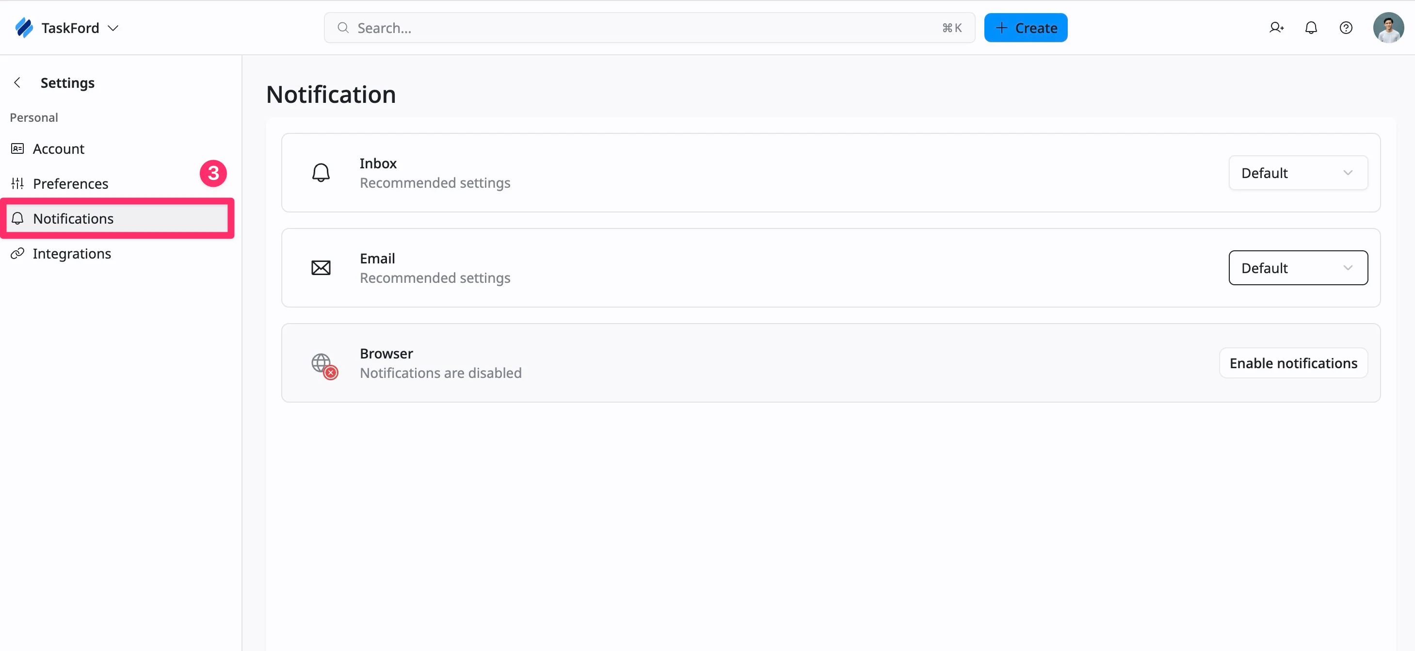 Access notification settings 02 Access notification settings 02