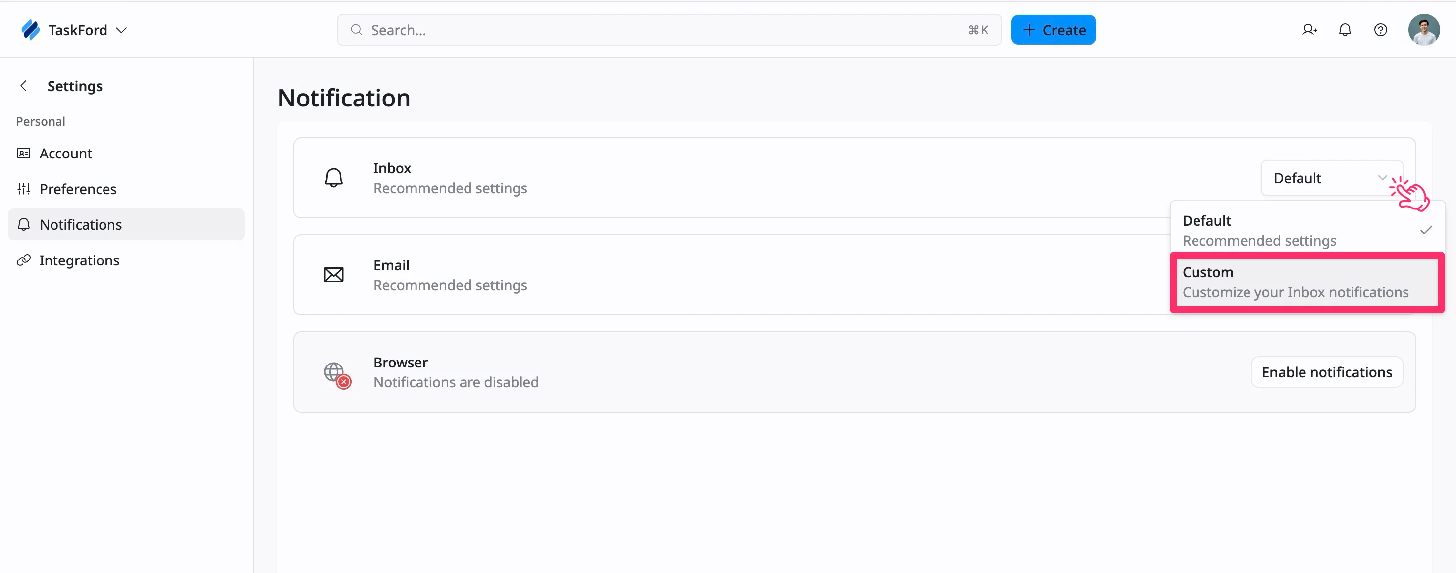 Customize notifications 01 Customize notifications 01