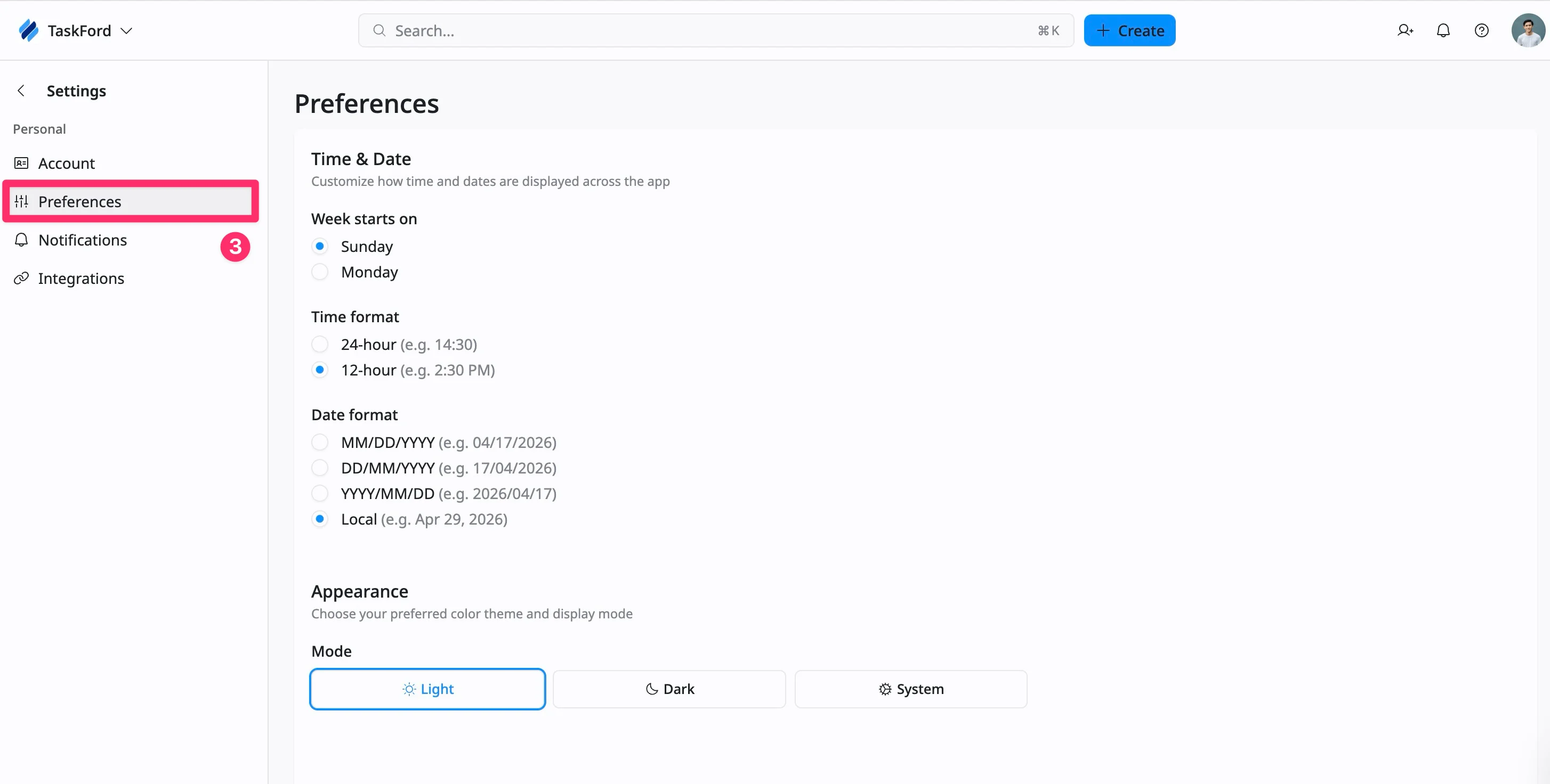 Access preference settings 02 Access preference settings 02