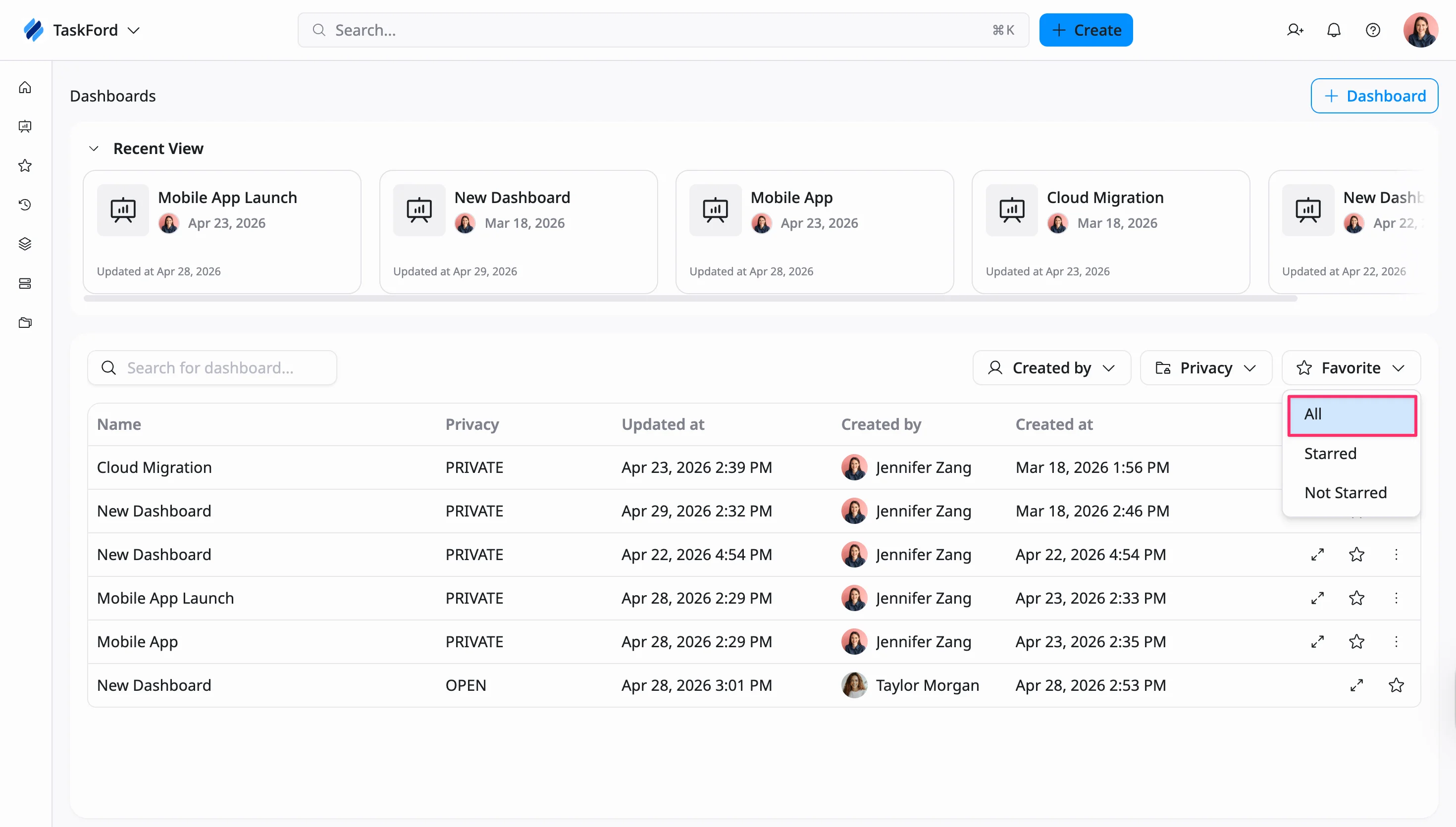 Remove filters for Privacy and Favorite Remove filters for Privacy and Favorite