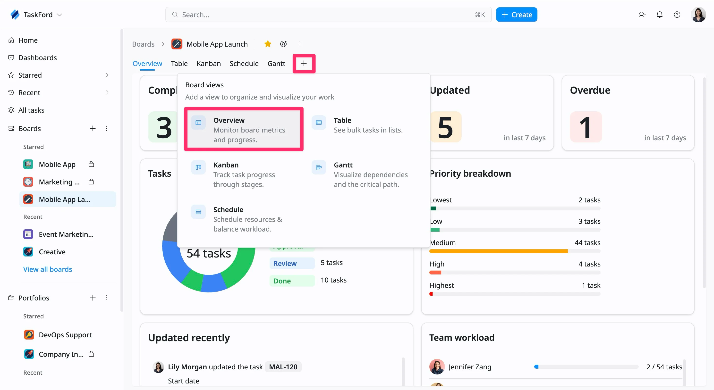 Create an Overview view Create an Overview view