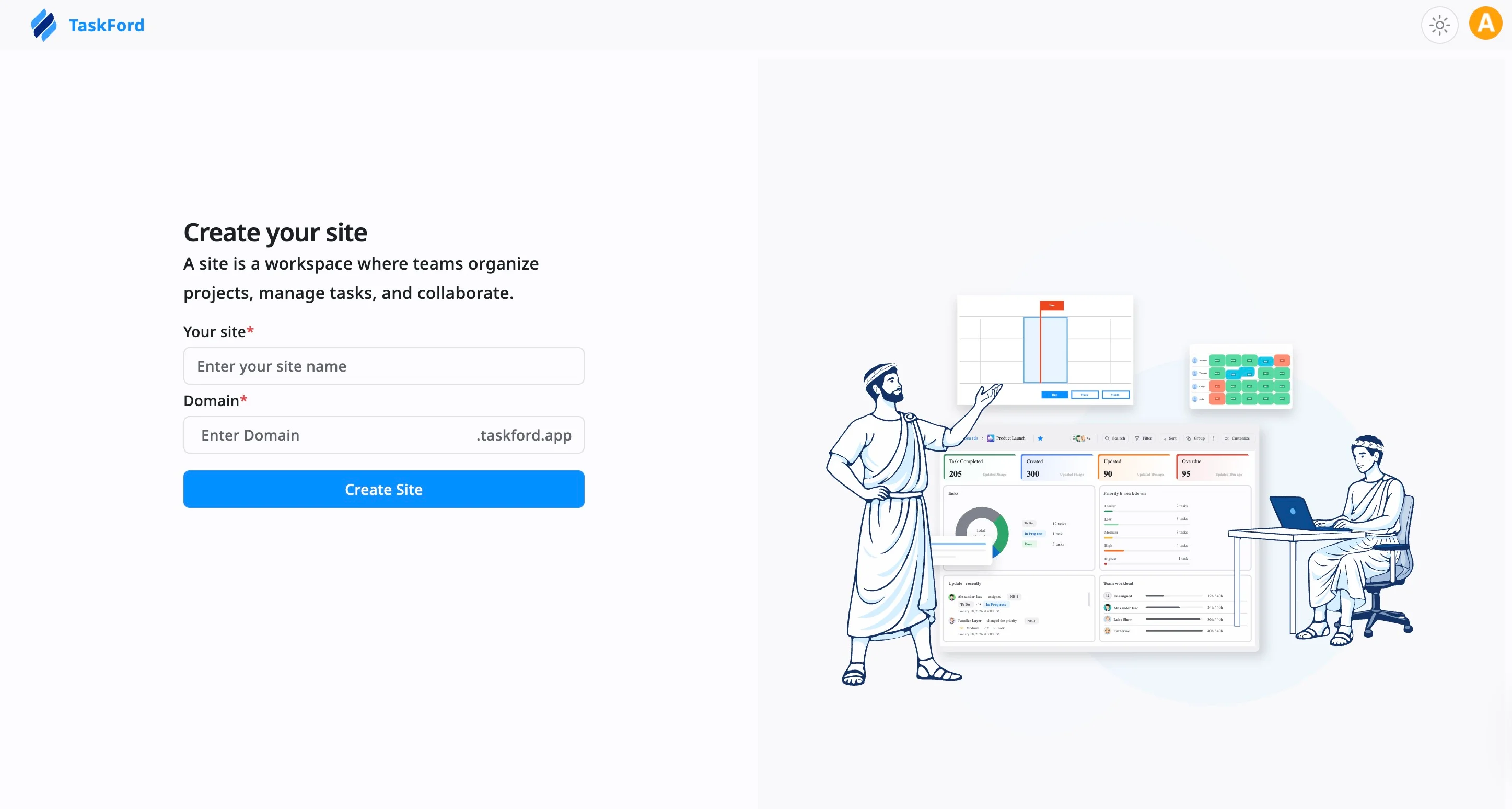 Create your site Create your site