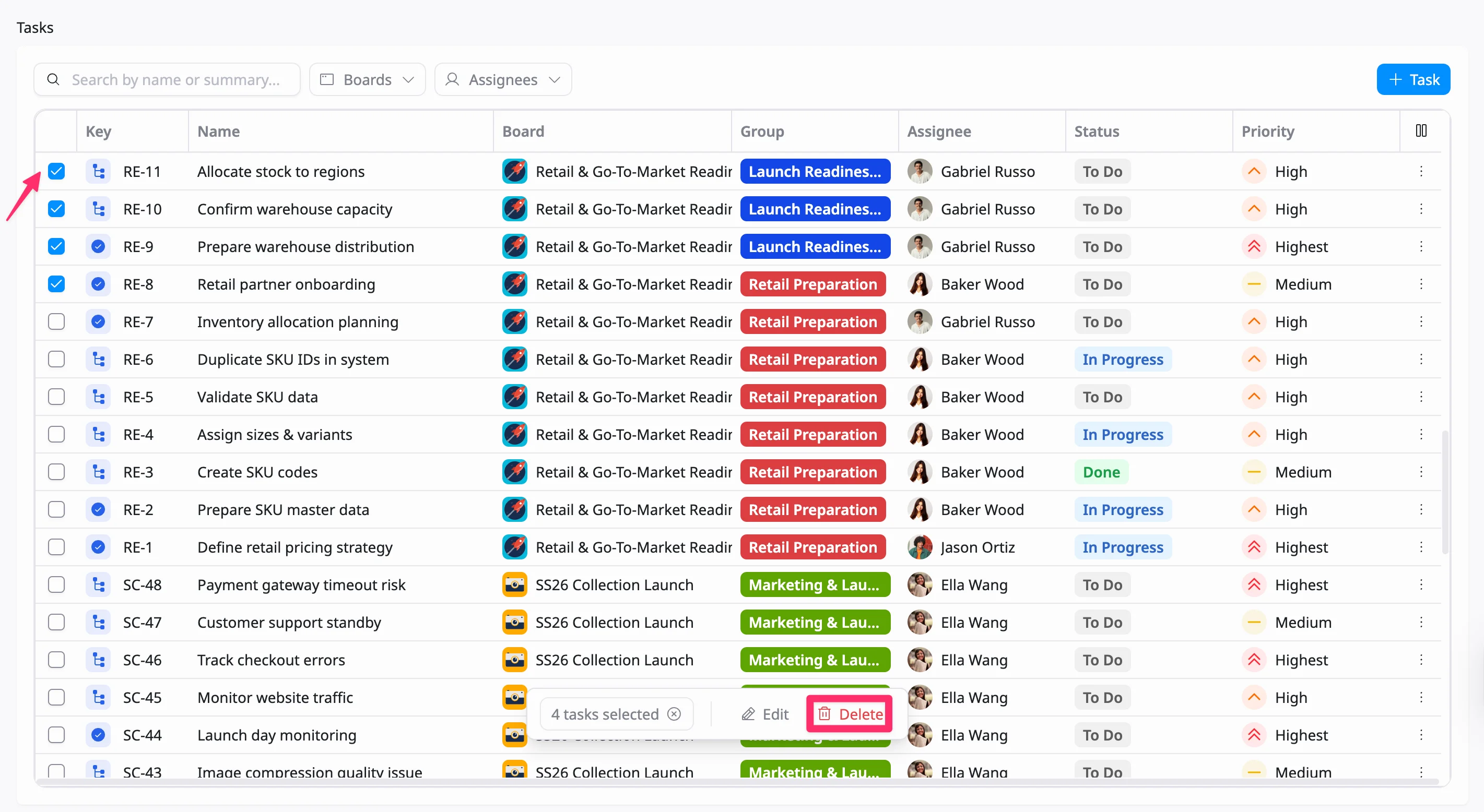 Bulk delete Bulk delete