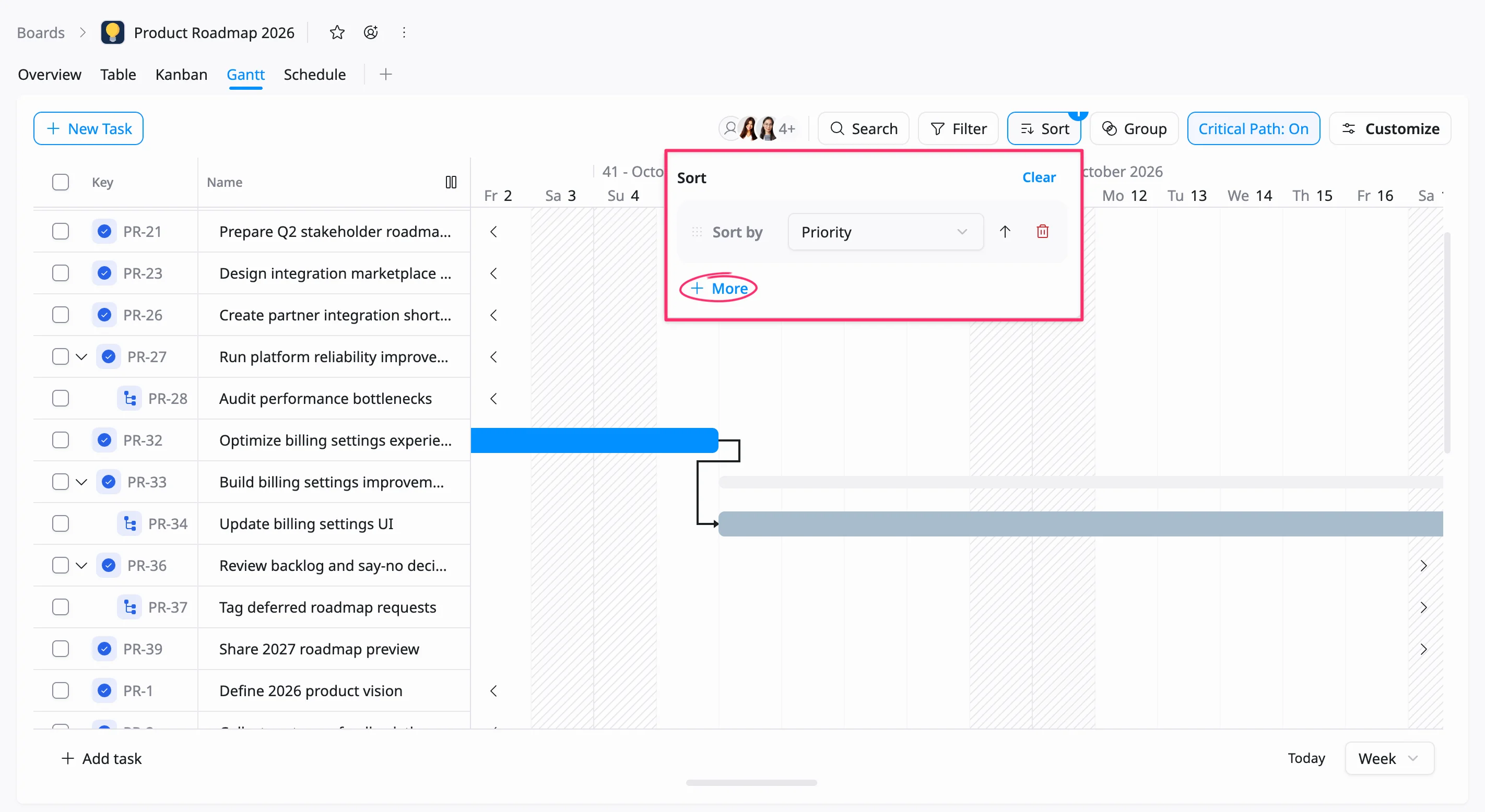 Apply multiple sorting levels Apply multiple sorting levels
