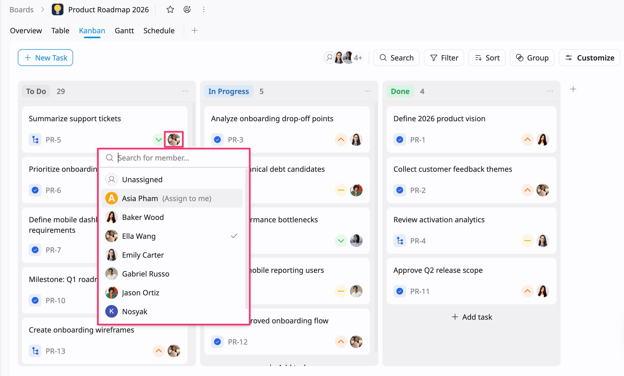 Edit task assignee Edit task assignee