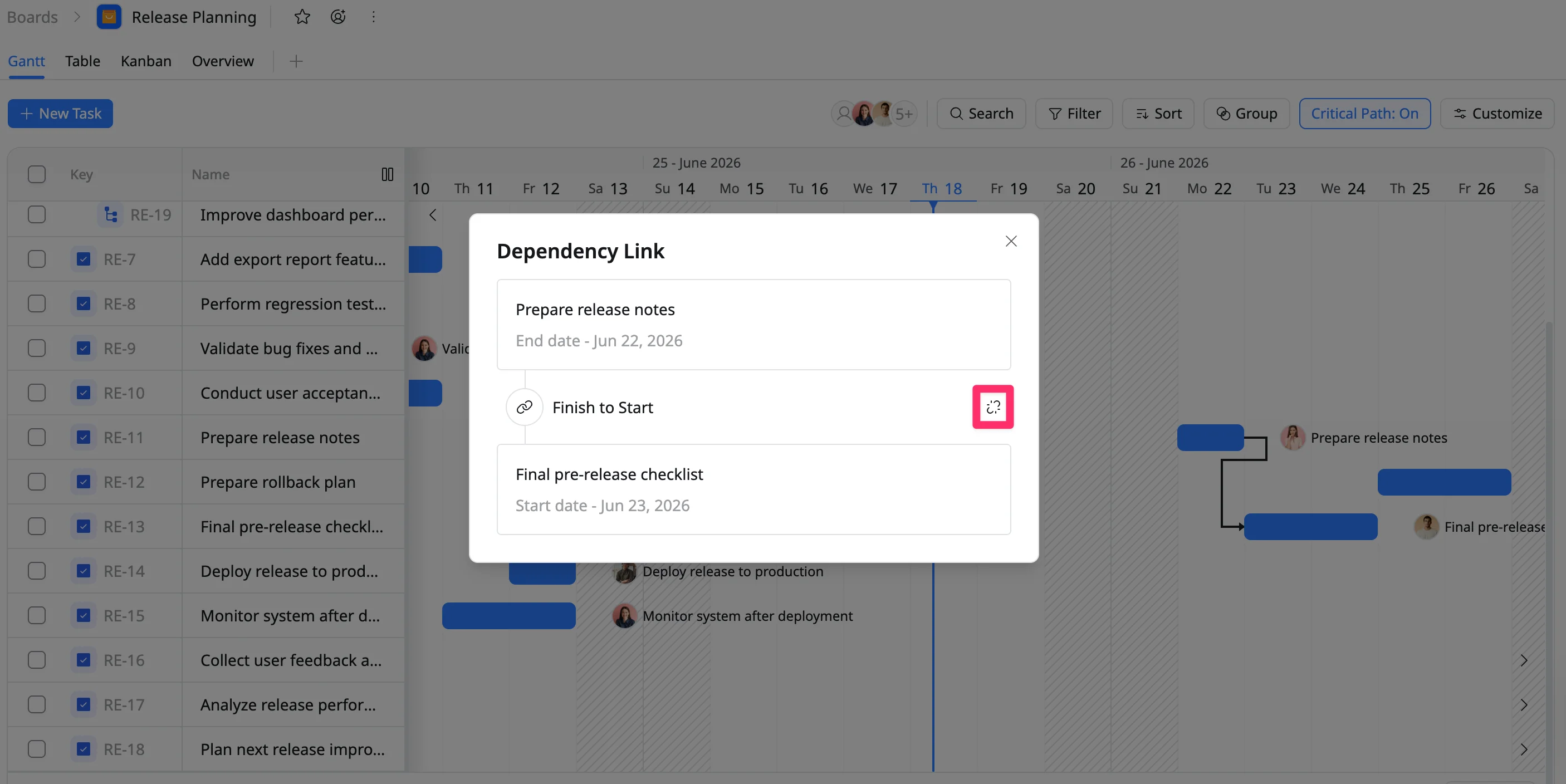 Remove a dependency Remove a dependency