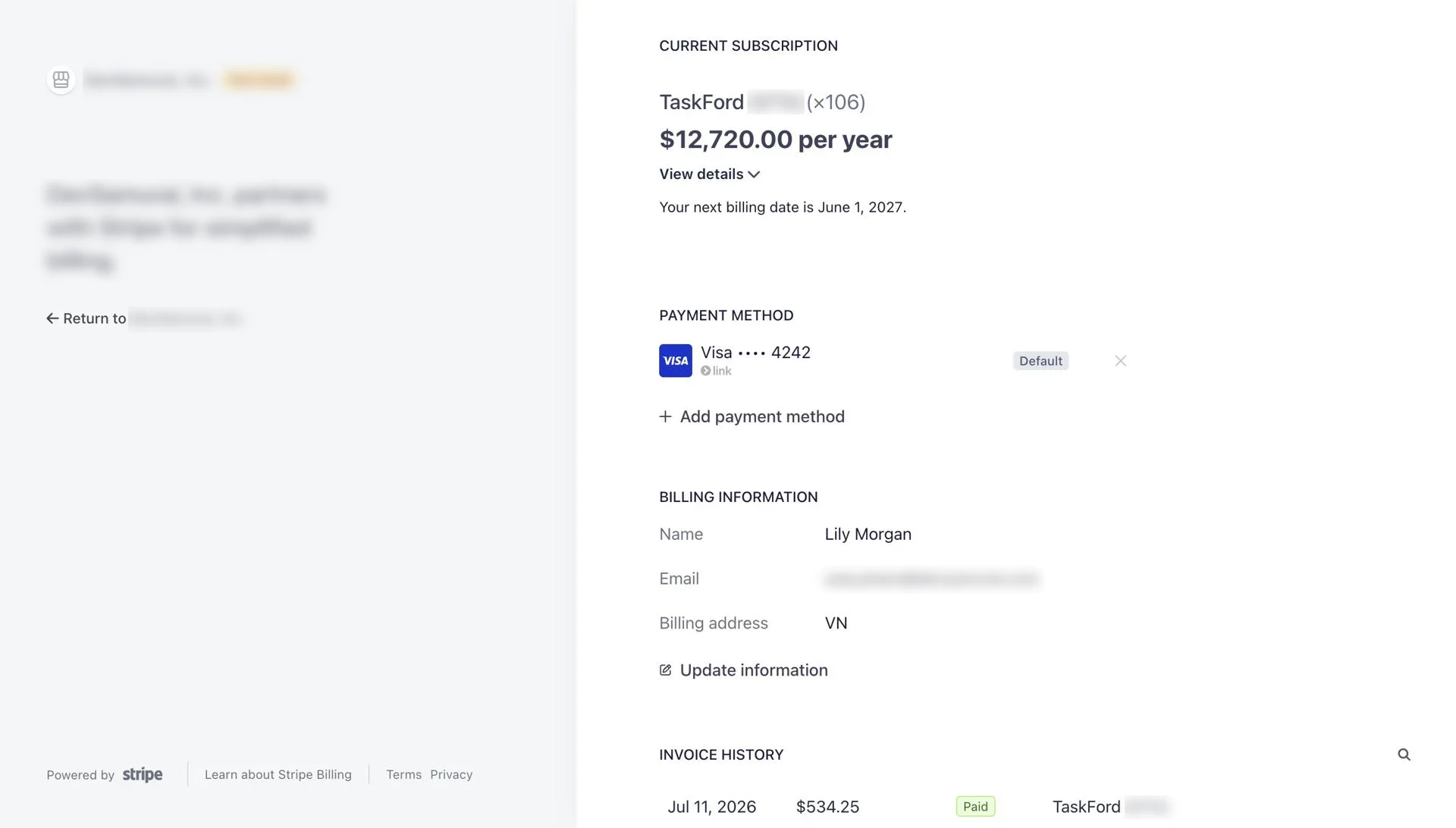 About the Stripe Customer Portal About the Stripe Customer Portal