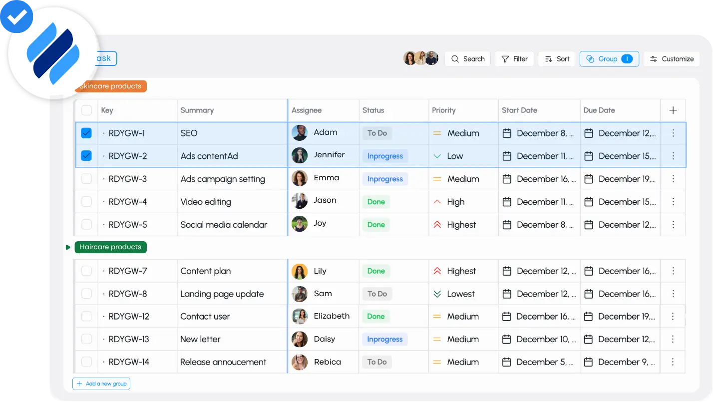 Infinity vs TaskFord – TaskFord structured project delivery workspace