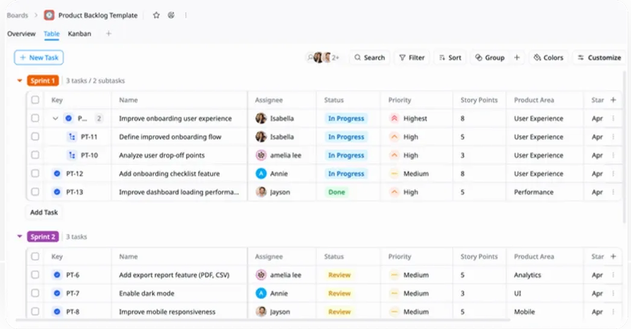 Product Backlog Template hero image