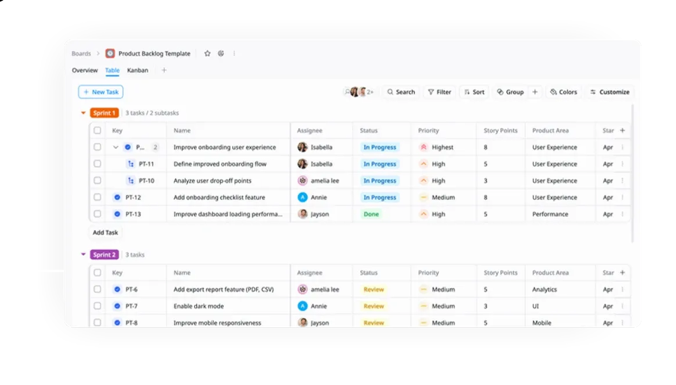 Organize by categories