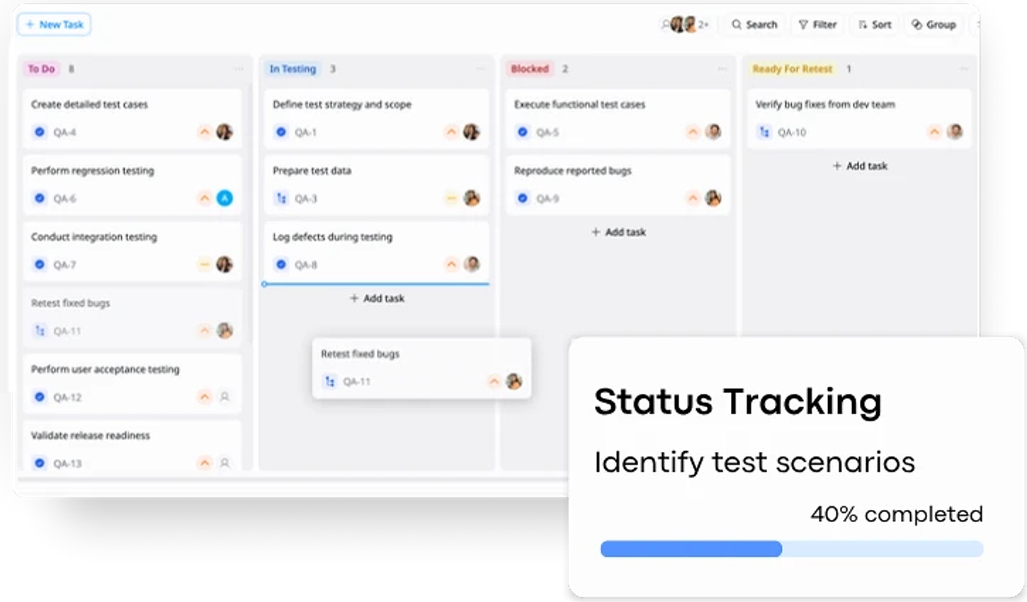 Dynamic Status Tracking