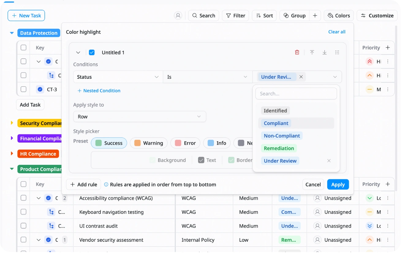 Status Management