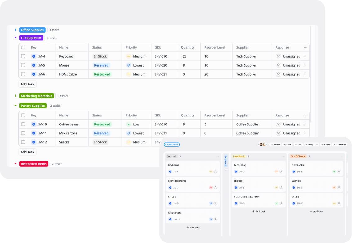 Inventory Management Template hero image