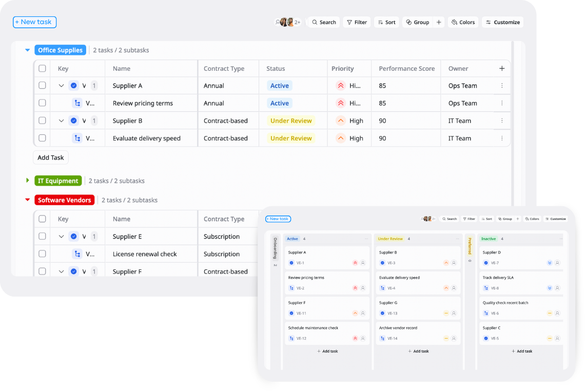 Vendor Management Template hero image