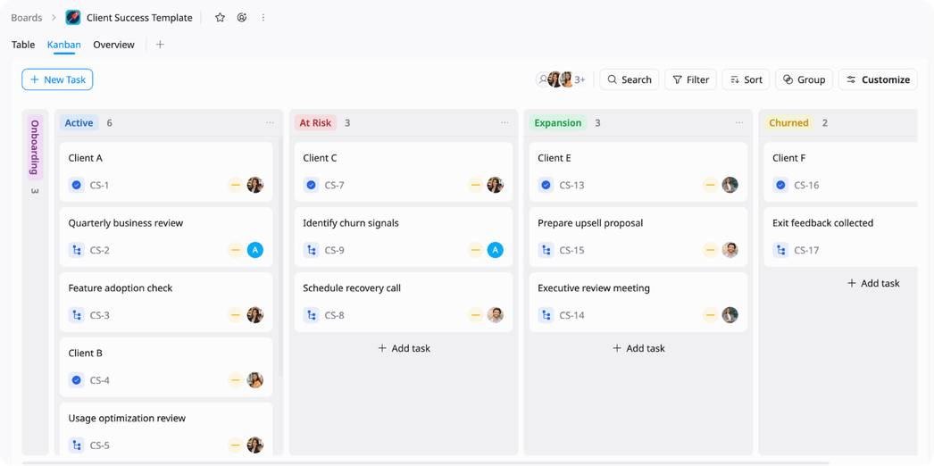 Track progress in Kanban