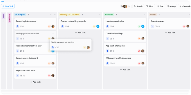 Priority & Status Management